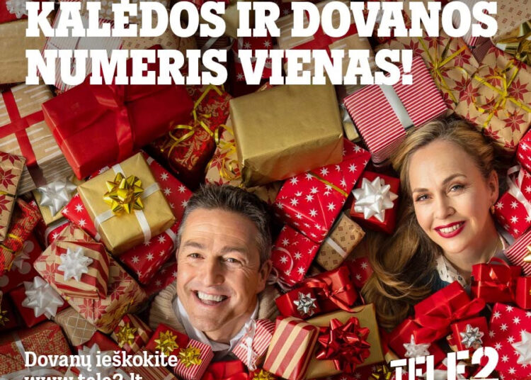 Šventės artėja: „Tele2“ padės pasiruošti dovanas Kalėdoms numeris VIENAS!