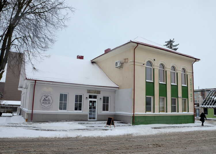 Biržų miesto centre – „Alaus kelio stotelė“