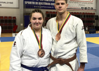 Lietuvos dziudo čempionate iškovojo bronzos medalius