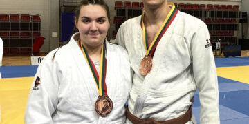 Lietuvos dziudo čempionate iškovojo bronzos medalius