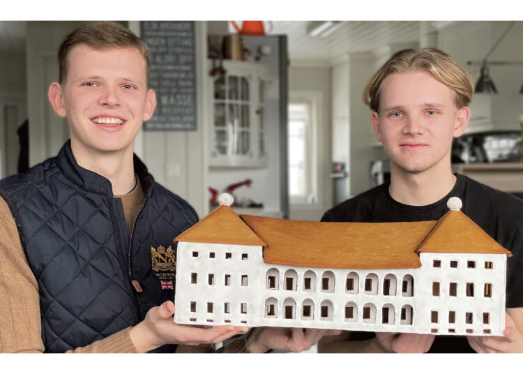 Šventėms iškepė meduolinę Biržų pilį