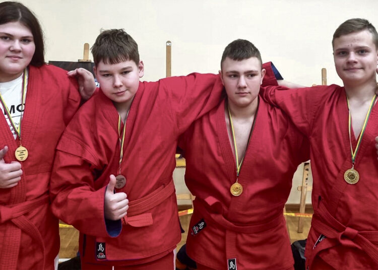 Sambo pirmenybėse iškovoti medaliai