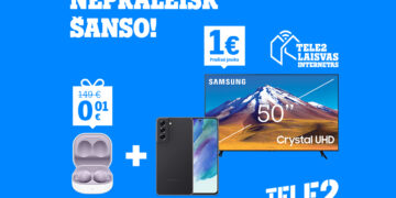 Metus pradėkite su puikiomis  nuolaidomis: pasinaudokite  „Tele2“ pasiūlymais