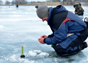 Lietuvos poledinės žūklės čempionate biržietis – tarp lyderių