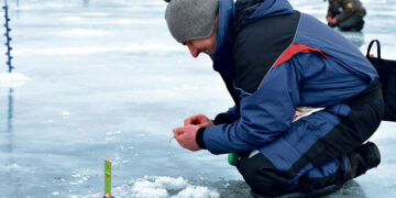 Lietuvos poledinės žūklės čempionate biržietis – tarp lyderių
