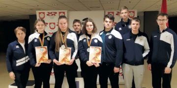 Jaunimo čempionate šaulės iškovojo sidabrą