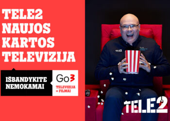 „Tele2“ pasiūlymas televizijai „Go3“:1 mėn. nemokamų filmų, serialų ir kitų pramogų be įsipareigojimų