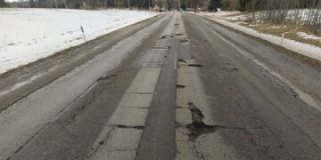 Remontavo kelią Biržai – Germaniškis