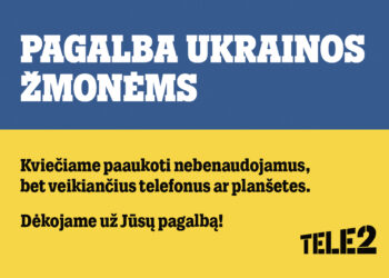„Tele2“ ragina prisidėti prie pagalbos Ukrainos žmonėms: kviečia aukoti nebenaudojamą, bet veikiančią įrangą