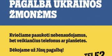 „Tele2“ ragina prisidėti prie pagalbos Ukrainos žmonėms: kviečia aukoti nebenaudojamą, bet veikiančią įrangą