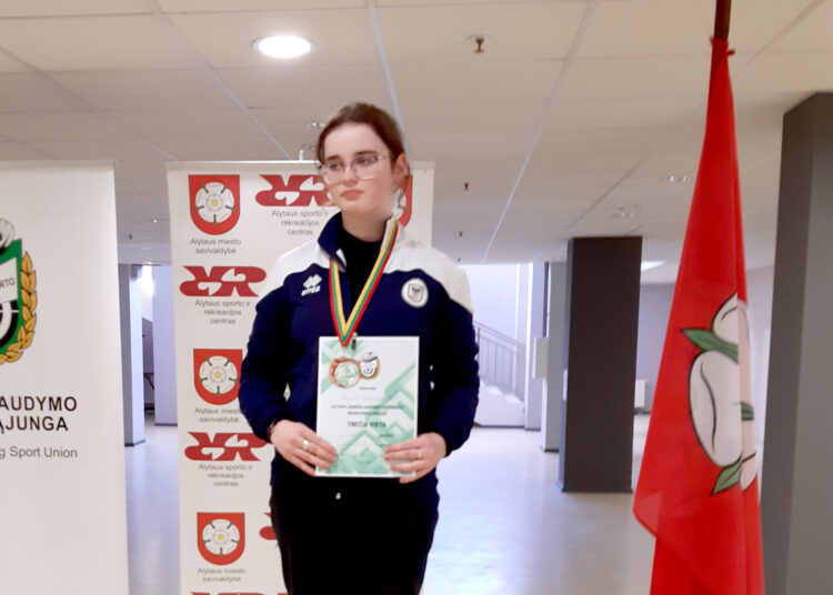 Lietuvos jaunučių čempionate iškovojo bronzą