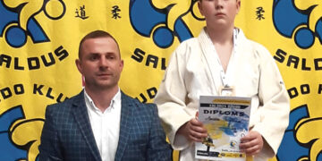 Dideliame dziudo turnyre iškovotas medalis