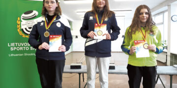 Vaikų sportinio šaudymo čempionate – aukščiausios vietos