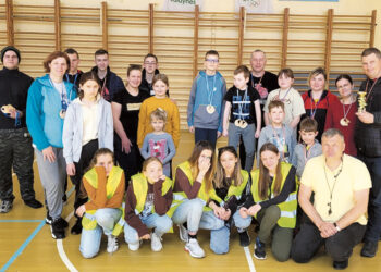 Pabiržėje įvyko šeimų sporto šventė