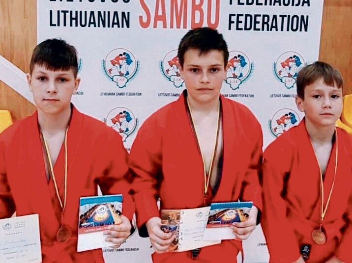 Lietuvos vaikų sambo čempionate – prizinės vietos