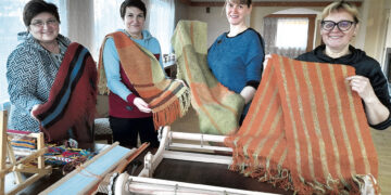 Audimo ir juostų pynimo edukacija Ančiškių kaimo bendruomenėje