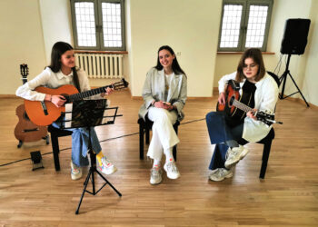 Dovanotomis gitaromis grojo labdaros koncerte