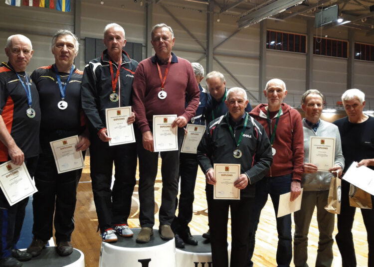 Dalyvavo elitinėse veteranų stalo teniso varžybose