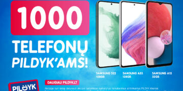 Vasaros konkursas „Pildyk“ klientams – prizų fonde net 1 tūkst. telefonų