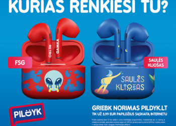Išskirtinis „Pildyk“ pasiūlymas „Saulės kliošo“ ir „FSG“ gerbėjams – riboto leidimo ausinės vos už 5,99 Eur