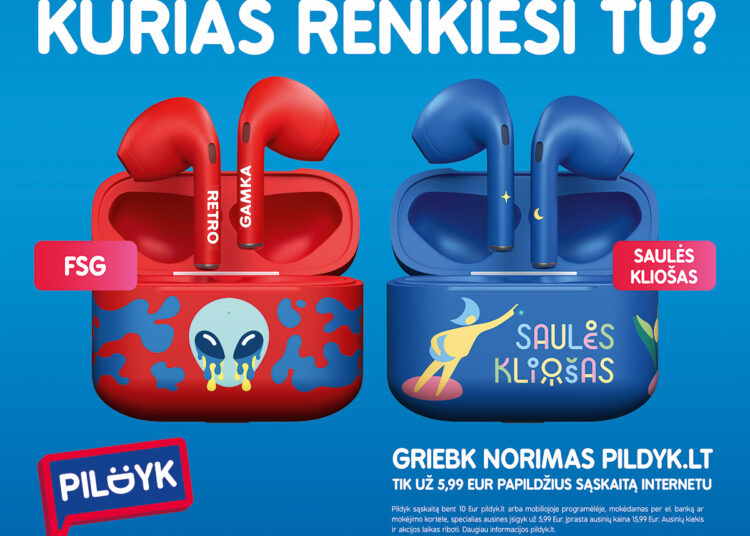 Išskirtinis „Pildyk“ pasiūlymas „Saulės kliošo“ ir „FSG“ gerbėjams – riboto leidimo ausinės vos už 5,99 Eur