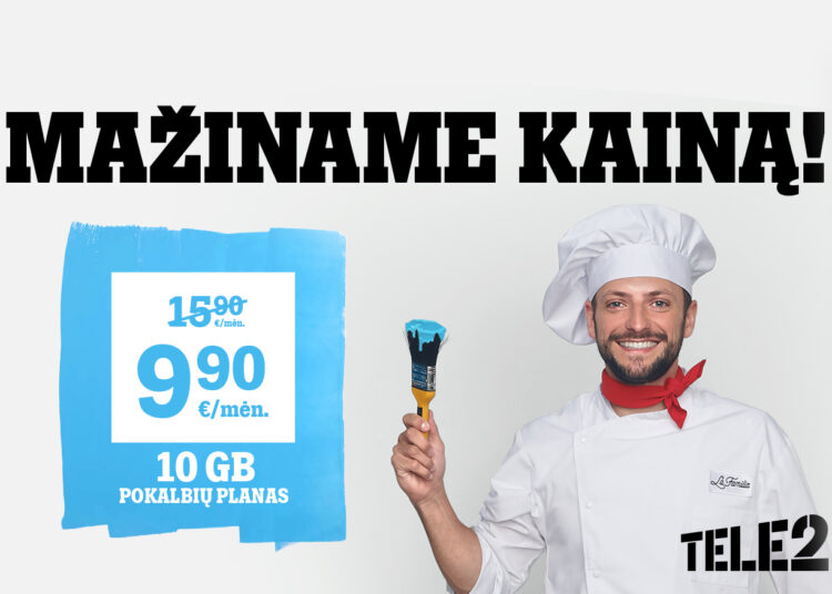 Sutaupykite su „Tele2“: operatorius mažina populiariausių savo planų kainas