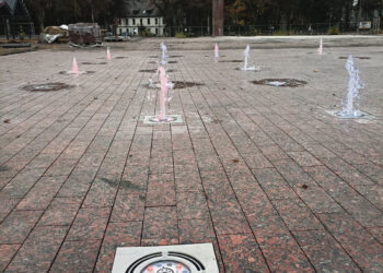 J. Janonio aikštėje išbandytas fontanas