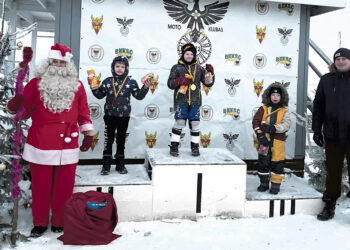 Motokroso entuziastai vyko į pirmąją žiemos šventę Biržuose