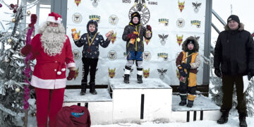 Motokroso entuziastai vyko į pirmąją žiemos šventę Biržuose