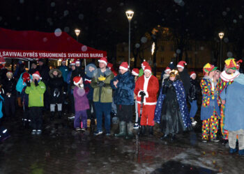 Lietus ir ledas šventinio bėgimo nesužlugdė