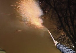 Nesėkmingai iššovė fejerverką