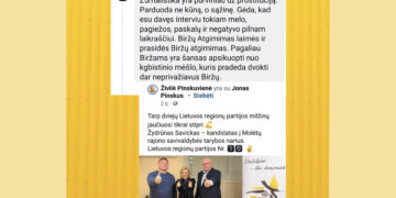 Biržus reprezentuoja žmogus, kuriam šis miestas dvokia