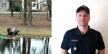 Skendusį vyrą išgelbėjo ugniagesys