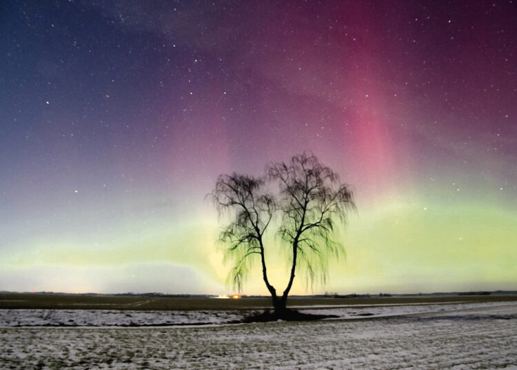 Užfiksavo šiaurės pašvaistę