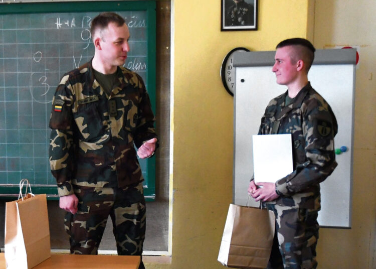 Jaunajam šauliui – padėka