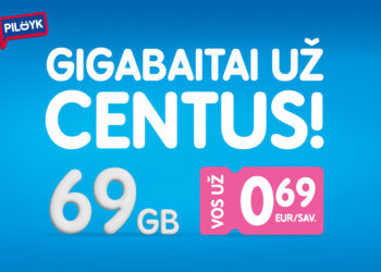 69 GB už 69 ct/sav. – pasinaudok išskirtiniu „Pildyk“ pasiūlymu ir išbandyk eSIM