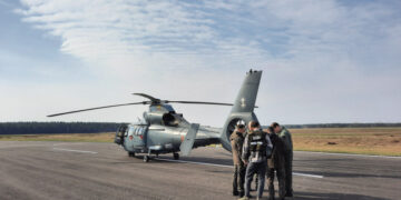 Galimų pažeidėjų ieškojo sraigtasparniu