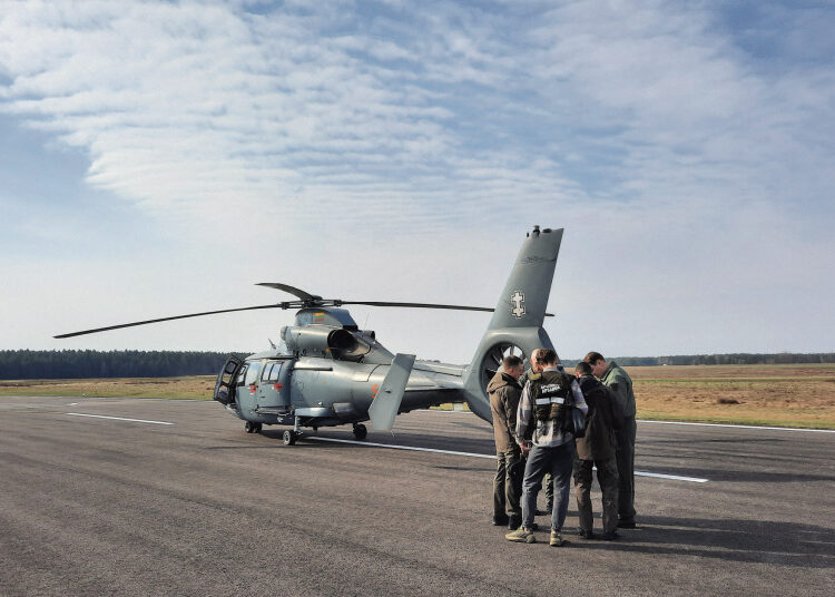 Galimų pažeidėjų ieškojo sraigtasparniu