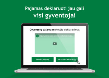 Pajamoms deklaruoti liko dvi savaitės