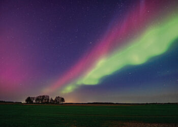Tokios šiaurės pašvaistės dar nebuvo užfiksavęs