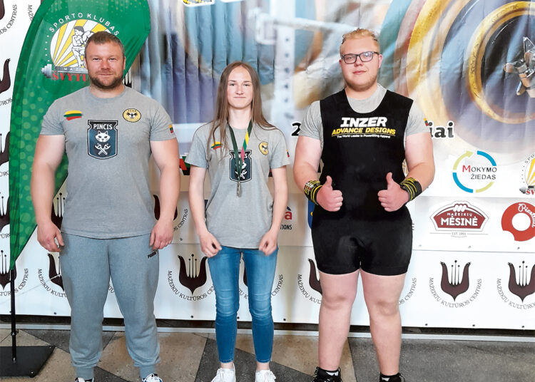 Lietuvos štangos spaudimo čempionate – prizinės vietos