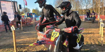 Biržiečių pasirodymas Latvijos motokroso čempionate