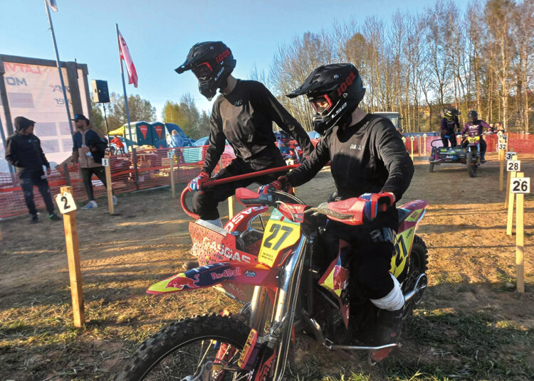 Biržiečių pasirodymas Latvijos motokroso čempionate