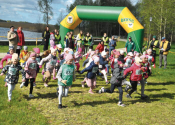 Astravo parke įvyko vaikų bėgimo varžybos