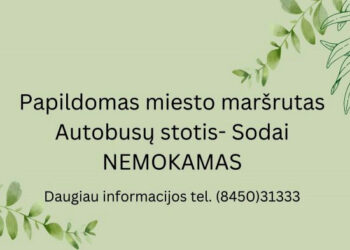 Autobusas veš iki sodų