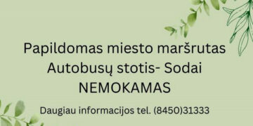 Autobusas veš iki sodų