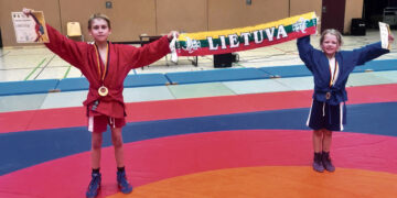 Sambo turnyre Vokietijoje iškovojo medalius