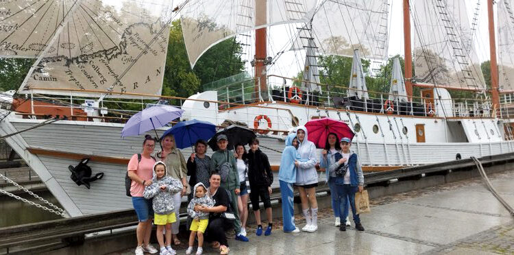 Išvyka karo pabėgėliams