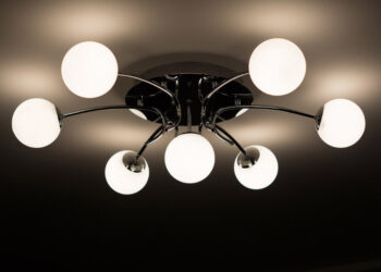 Kaip vadinasi prie lubų ar sienos priglaustas šviestuvas?