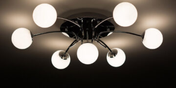 Kaip vadinasi prie lubų ar sienos priglaustas šviestuvas?